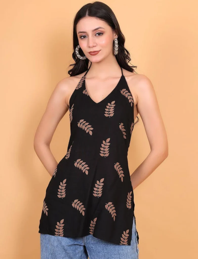 Black Short Kurtis for Women